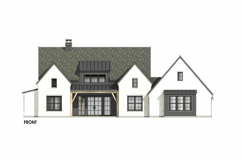 Home Plan - Exterior - Front Elevation 7 for European House Plan #1096-84 - 4 bed, 3.5 bath