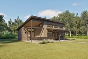 Modern Style House Plan - 2 Beds 1 Baths 882 Sq/Ft Plan #1105-14 Exterior 
