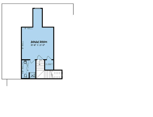 House Design - European Floor Plan - Upper Floor Plan #923-18