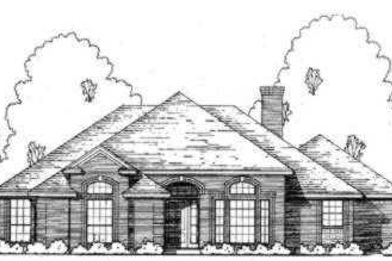 Exterior - Front Elevation 2 for Traditional House Plan #40-311 - 3 bed, 2 bath