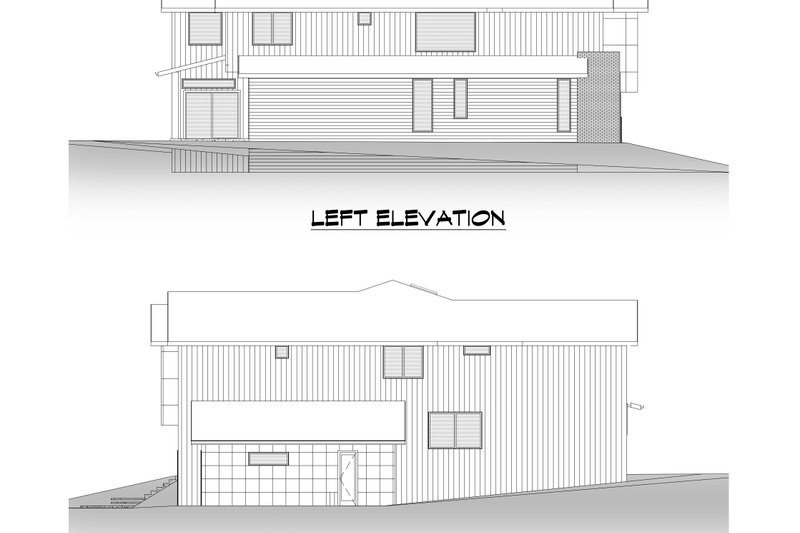 Architectural House Design - Exterior - Other Elevation 3 for Contemporary House Plan #1066-175 - 5 bed, 4.5 bath