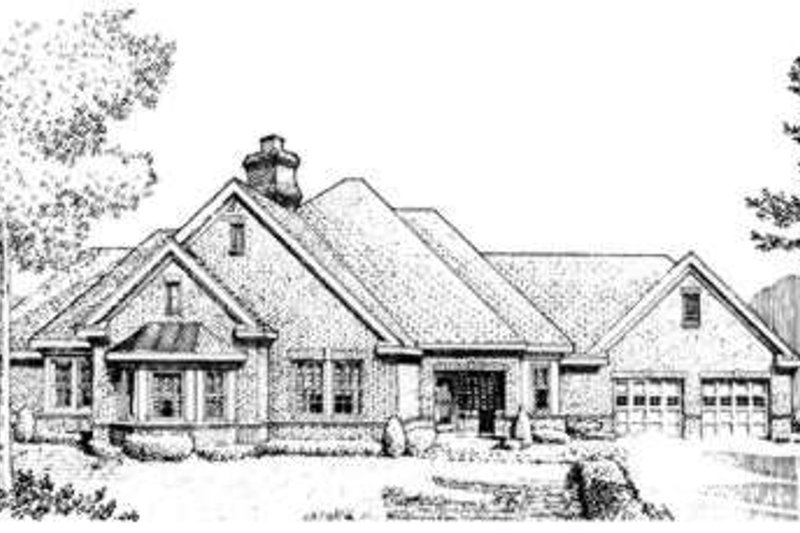 House Design - European Exterior - Front Elevation Plan #410-185