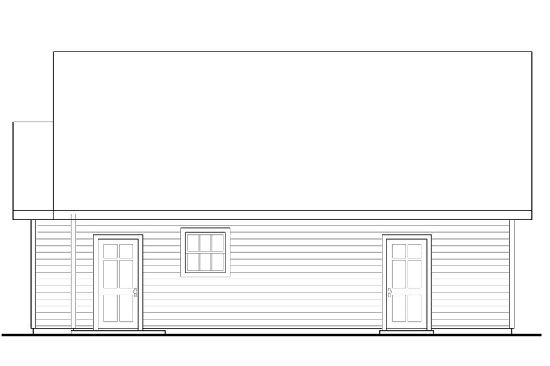 Architectural House Design - Exterior - Other Elevation 1 for Traditional House Plan #124-1354, 0 bath
