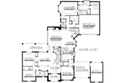 European Style House Plan - 5 Beds 4.5 Baths 4944 Sq/Ft Plan #141-140 