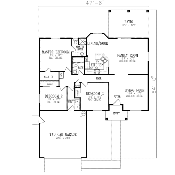 House Plan Design - Mediterranean Floor Plan - Main Floor Plan #1-281
