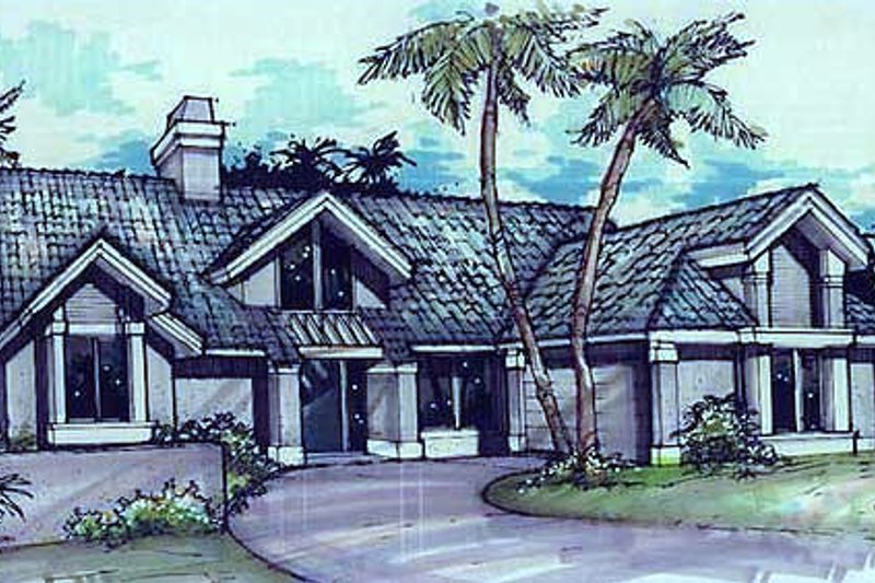 Architectural House Design - Exterior - Front Elevation Plan #320-152