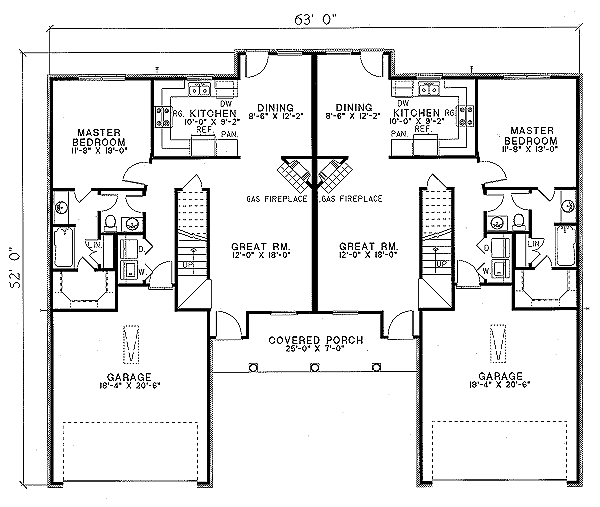 House Design - Traditional Floor Plan - Main Floor Plan #17-1050