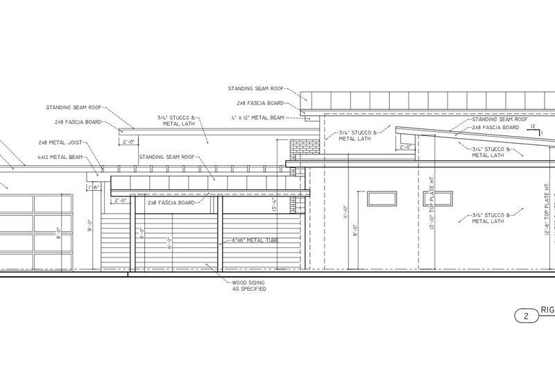 House Design - Exterior - Other Elevation 1 for Modern House Plan #1110-24 - 3 bed, 2.5 bath
