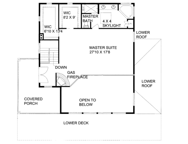 Dream House Plan - Contemporary Floor Plan - Upper Floor Plan #117-778