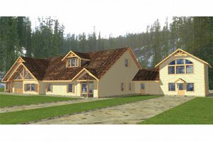 Country Exterior - Front Elevation Plan #117-265