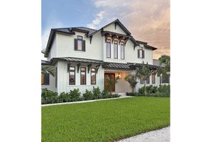 Exterior - Front Elevation 3 for Traditional House Plan #938-149 - 4 bed, 4 bath