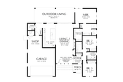 Contemporary Style House Plan - 3 Beds 2 Baths 1772 Sq/Ft Plan #48-1203 