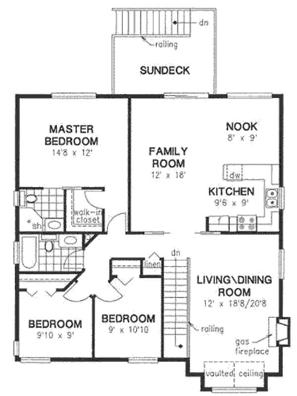 House Plan Design - Traditional Floor Plan - Main Floor Plan #18-273