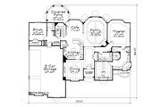 European Style House Plan - 4 Beds 3.5 Baths 3060 Sq/Ft Plan #20-2117 Floor 