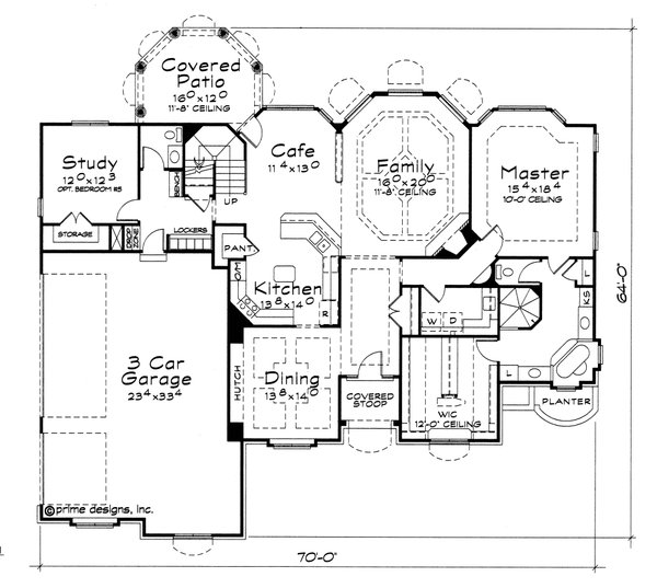 Home Plan - European Floor Plan - Main Floor Plan #20-2117