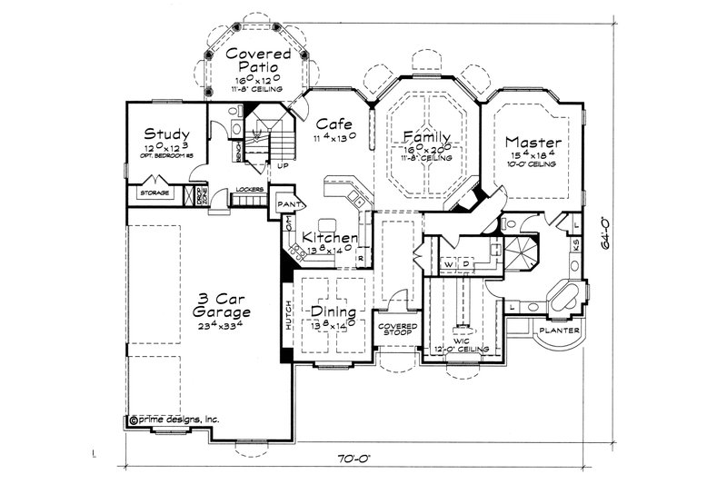 Dream House Plan - Floor Plan - Main Floor for European House Plan #20-2117 - 4 bed, 3.5 bath