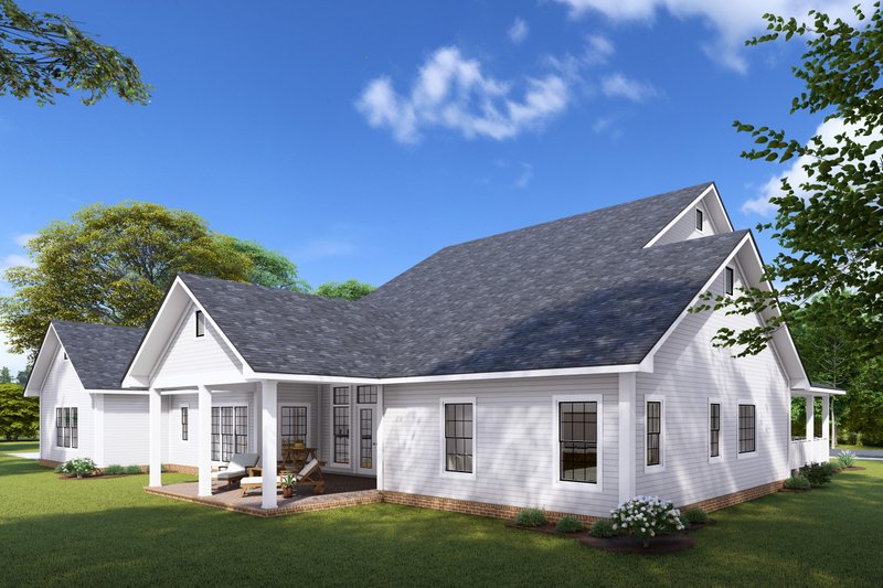 House Plan Design - Exterior - Other Elevation 2 for Farmhouse House Plan #513-2247 - 4 bed, 3.5 bath