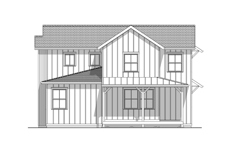 House Blueprint - Exterior - Other Elevation for Farmhouse House Plan #1099-14 - 3 bed, 2 bath