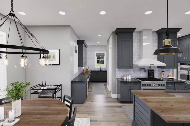 Architectural House Design - Interior - Kitchen 1 for Farmhouse House Plan #51-1240 - 4 bed, 3.5 bath