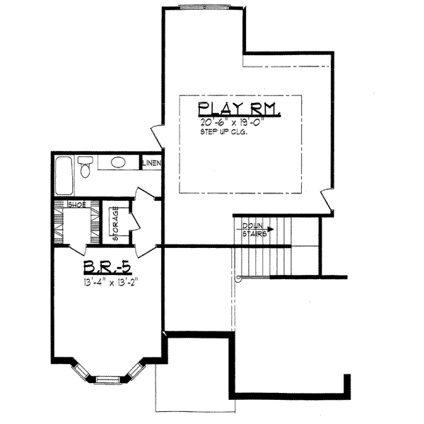 European Floor Plan - Main Floor Plan #62-134