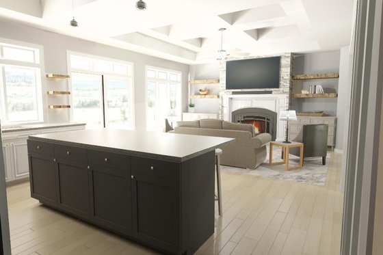 Interior - Other 2 for Modern House Plan #1109-9 - 4 bed, 3 bath