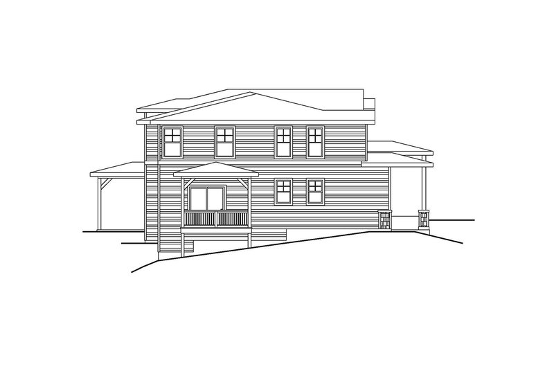 Dream House Plan - Exterior - Other Elevation for Craftsman House Plan #124-1475 - 9 bed, 7.5 bath