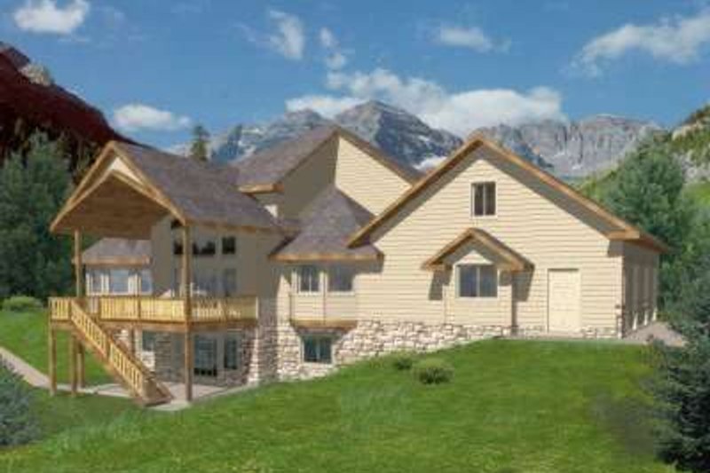 Home Plan - Cabin Exterior - Front Elevation Plan #117-470