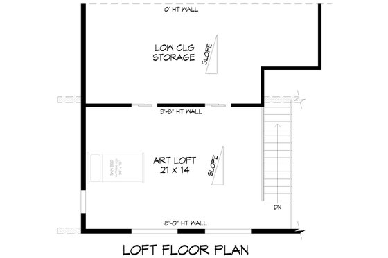 Floor Plan - Other Floor for Contemporary House Plan #932-1022 - 3 bed, 2.5 bath