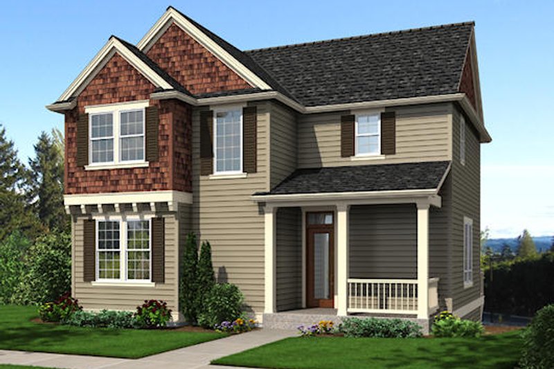 Architectural House Design - Traditional Exterior - Front Elevation Plan #48-513