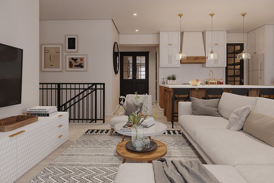 Interior - Family Room 1 for Farmhouse House Plan #23-2759 - 3 bed, 1 bath
