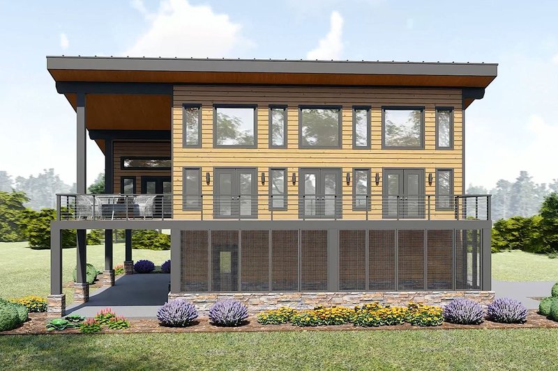 House Design - Exterior - Other Elevation for Contemporary House Plan #932-1241 - 3 bed, 3.5 bath
