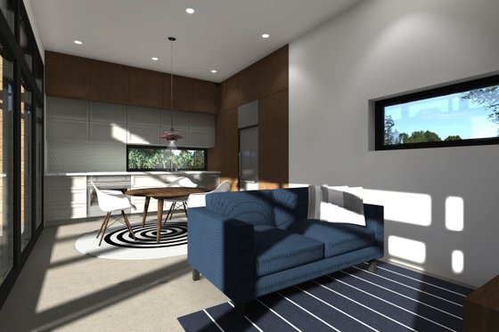 Interior - Kitchen for Modern House Plan #933-13 - 1 bed, 1 bath