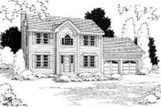 Colonial Style House Plan - 3 Beds 2.5 Baths 1997 Sq/Ft Plan #75-172 