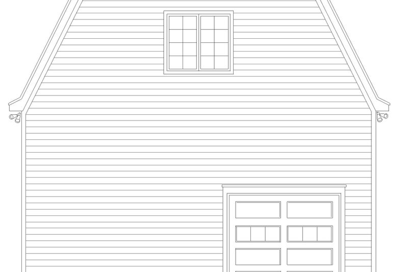 Dream House Plan - Exterior - Rear Elevation for Farmhouse House Plan #932-914 - 1 bed, 1 bath