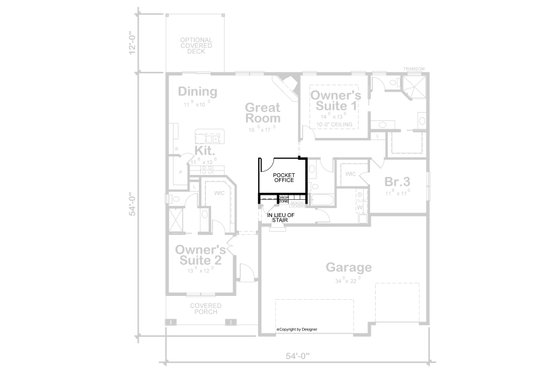 Floor Plan - Other Floor for Farmhouse House Plan #20-2351 - 3 bed, 3 bath