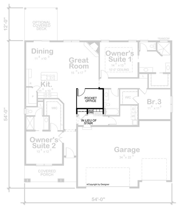 Farmhouse Floor Plan - Other Floor Plan #20-2351