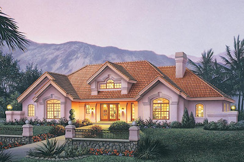 Dream House Plan - Traditional Exterior - Front Elevation Plan #57-360