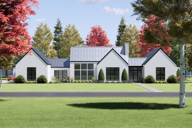 Modern Style House Plan - 3 Beds 2 Baths 2617 Sq/Ft Plan #1096-72