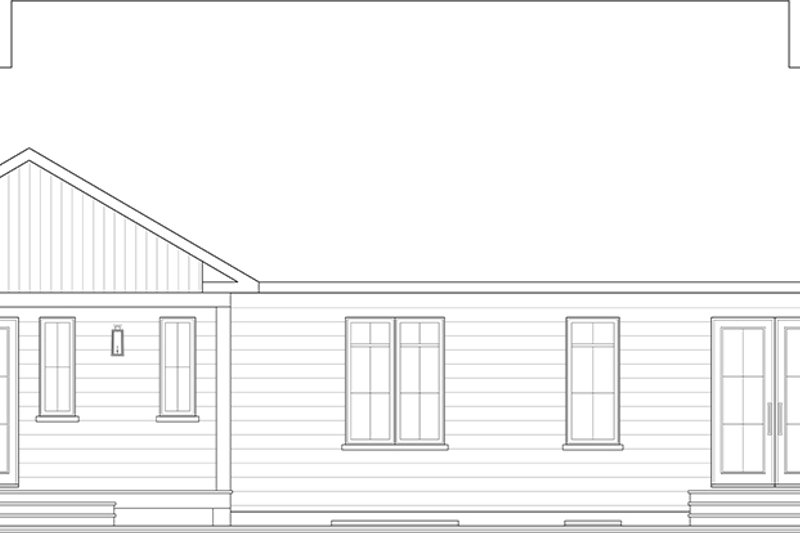 Dream House Plan - Exterior - Rear Elevation for Modern House Plan #23-2394 - 3 bed, 2 bath