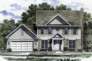 Country Exterior - Front Elevation Plan #316-110