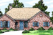 Traditional Style House Plan - 3 Beds 2 Baths 1372 Sq/Ft Plan #52-106 