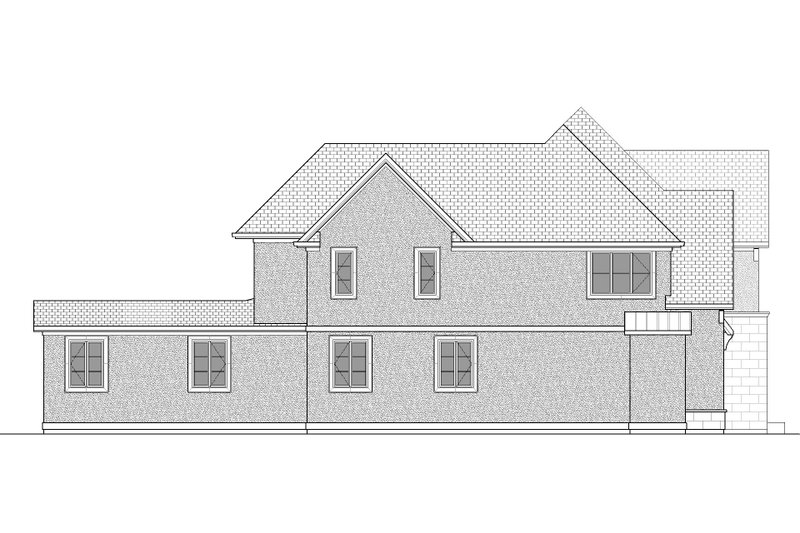 Dream House Plan - Exterior - Other Elevation 1 for European House Plan #1086-16 - 4 bed, 3.5 bath