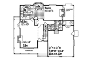 Traditional Style House Plan - 3 Beds 2.5 Baths 1849 Sq/Ft Plan #47-261 