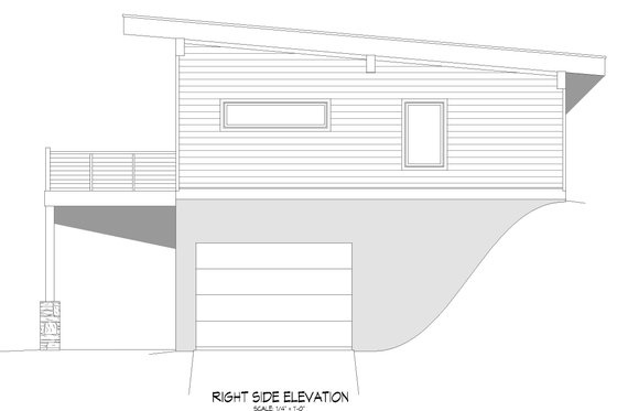Exterior - Other Elevation 1 for Contemporary House Plan #932-471 - 3 bed, 2 bath