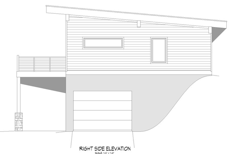 Dream House Plan - Exterior - Other Elevation 1 for Contemporary House Plan #932-471 - 3 bed, 2 bath