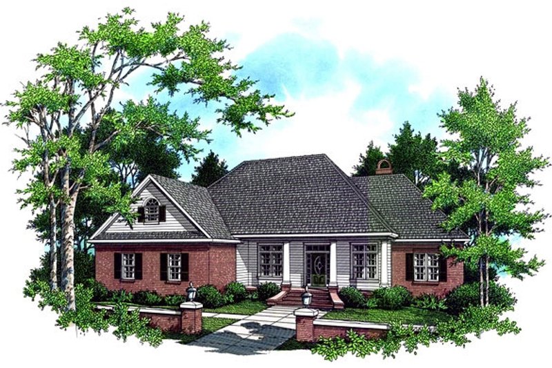 Dream House Plan - Southern Exterior - Front Elevation Plan #21-106