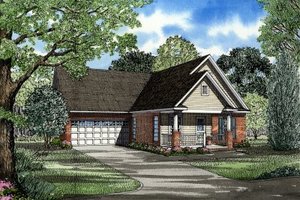 Traditional Exterior - Front Elevation Plan #17-199