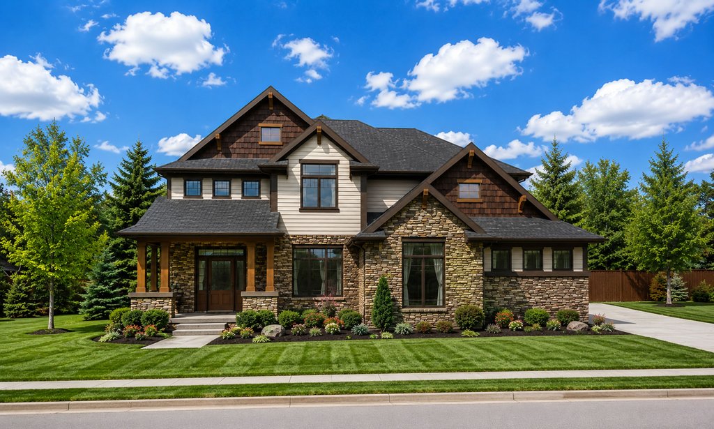 Exterior - Front Elevation 2 for Craftsman House Plan #20-2152 - 4 bed, 2.5 bath