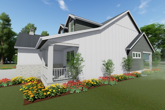 Exterior - Other Elevation 2 for Traditional House Plan #1069-26 - 2 bed, 2 bath