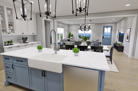 Interior - Kitchen 3 for Farmhouse House Plan #51-1278 - 4 bed, 4.5 bath